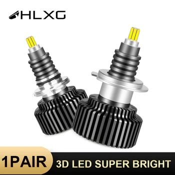 

HLXG H7 LED Car CSP chips lamp 24Sides H11 led lamp 72PCS beads Lamp Kit H8 9005 9006 HB4 HB3 LED car headlight 18000LM 50W 12V