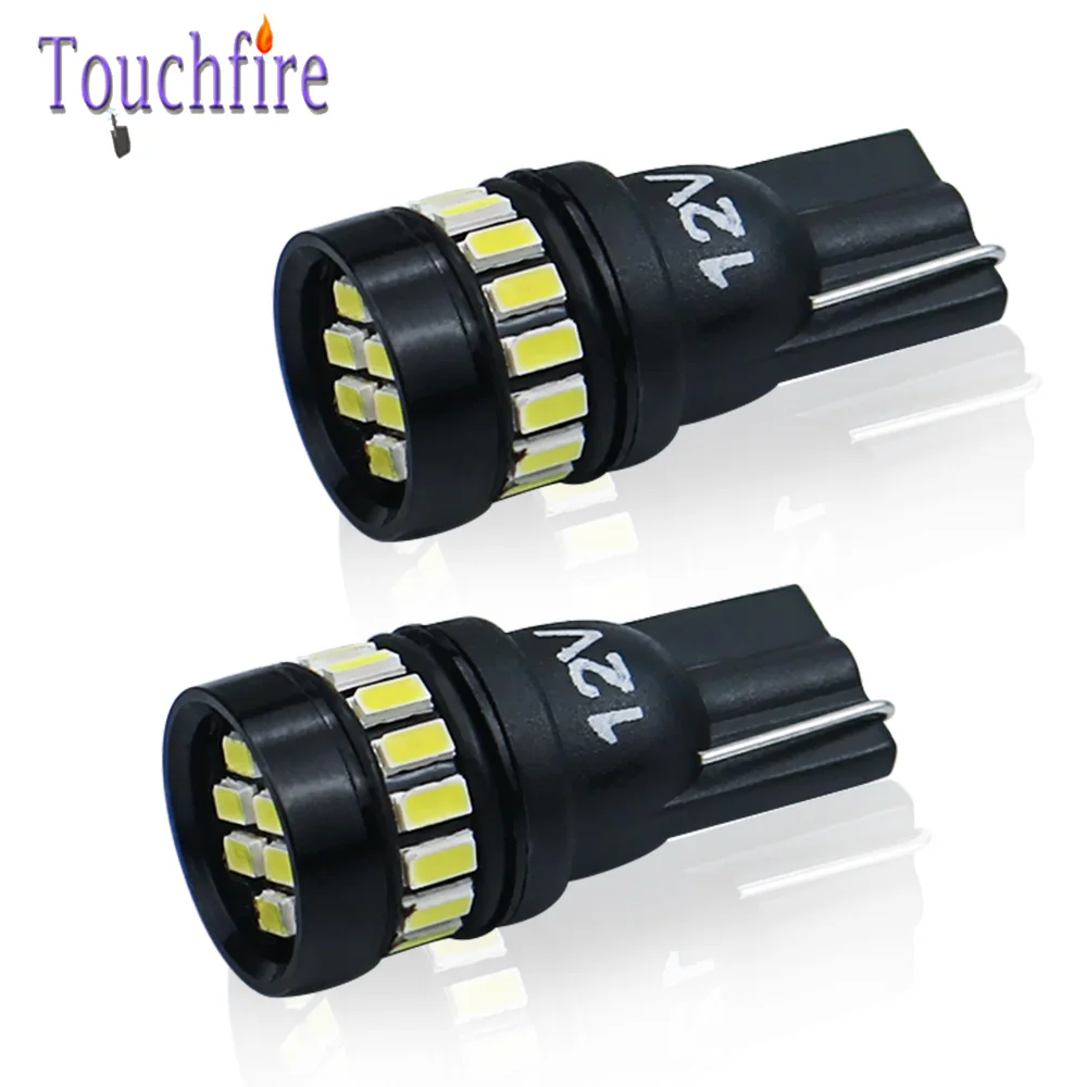 100 шт. T10 светодиодный W5W 168 194 сигнальная лампа 3014SMD-21 светодиодный ошибок Авто Подсветка салона лампа для чтения номерного знака светильник 12V белого цвета