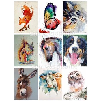 

5D Diamond Painting Owl Lion DIY Diamond Embroidery Animal Cat Dog Diamond Mosaic Art Toy Puzzle Family Decoration Sale TT1376