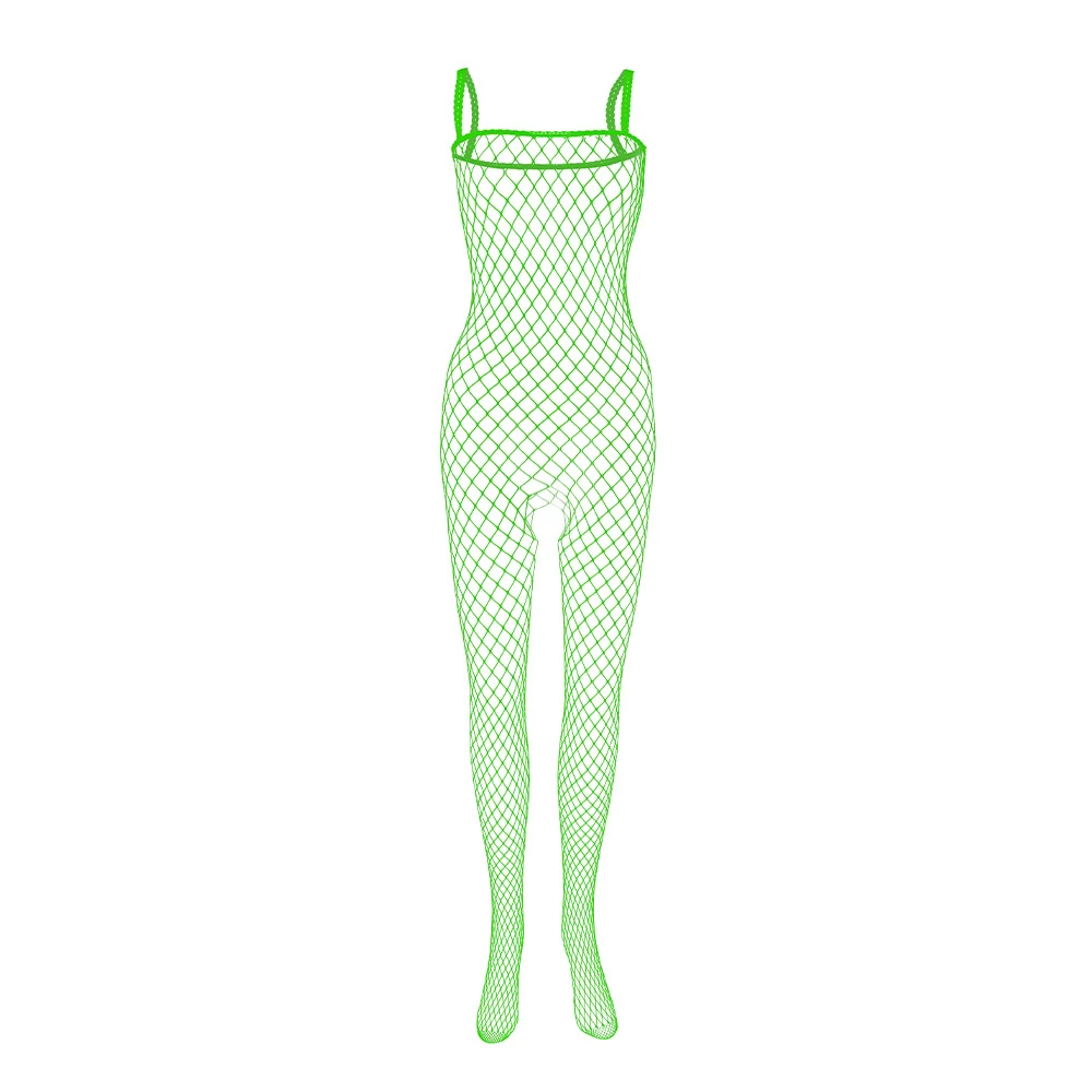 Men Stockings Crotchless Fishnet Bodysuits Hollow Out Lingerie Male Nightgown