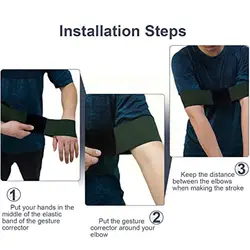 1pcs Golf Hand Movement Correction Belt Arm Posture Motion Posture Elastic Belt Correction Golf Training Golf Arm Aids Equi W3p3