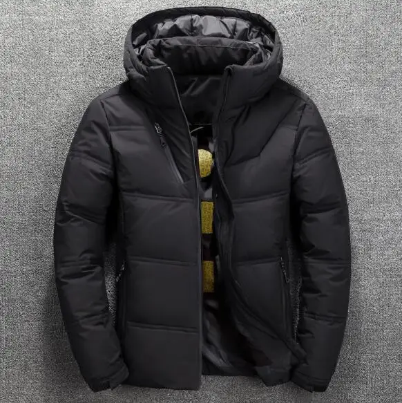 chaqueta de invierno para hombre de calidad abrigo grueso nieve Rojo Negro Parka hombre charido верхняя одежда moda-plumón - Цвет: 4