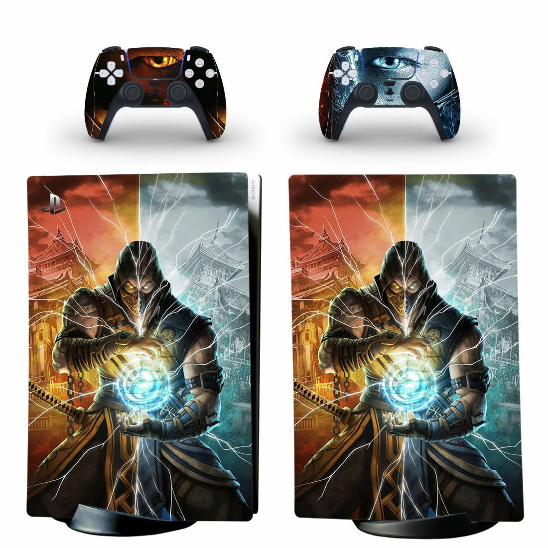 Mortal Kombat Ps5 Digital Skin Sticker Per Playstation 5 Console E 2 Controller Decalcomania Pelli In Vinile