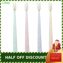 Новая зубная щетка из нефрита тонкая мягкая зубная щетка натуральный экологически чистый натуральный 4 цветная зубная щетка уход за полостью рта Прямая поставка