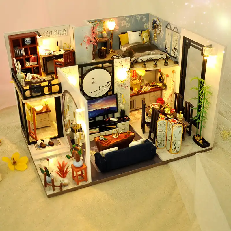 bamboo miniature house