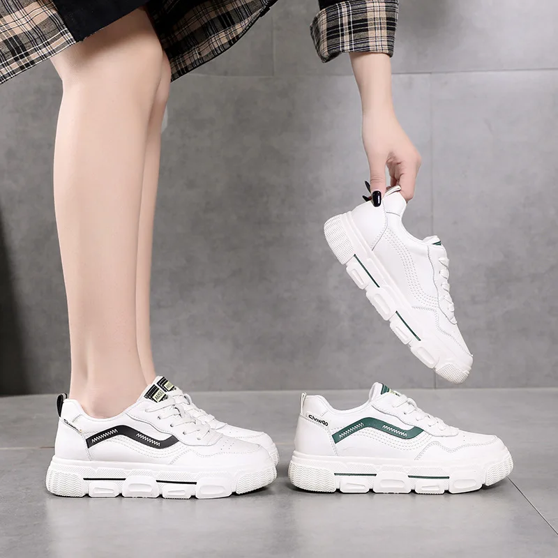 

Online Celebrity Street Snap White Shoes Women's 2019 Autumn And Winter New Style Students Versatile Thick Bottomed Sports Casua
