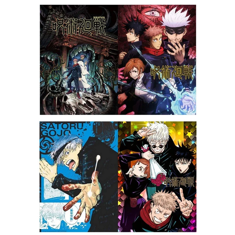 Carpeta de documentos de PVC para oficina y escuela, carpeta organizadora de documentos, Anime Jujutsu Kaisen A4