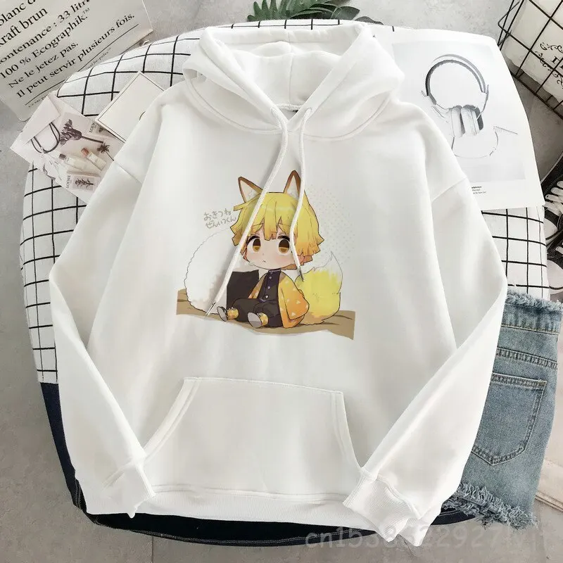 

Demon Slayer Graphic Hoodie Vintage Sweatshirt Hoodies Women Men Kimetsu No Yaiba Clothes Harajuku Aesthetic Streetwear