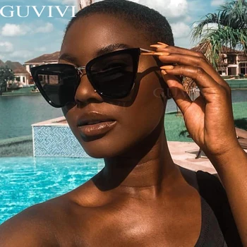 

Cat Eye Oversized Sunglasses Women 2020 Retro Luxury Brand Designer Sun Glasses Sunglasses Cat Eye Vintage Glasses Mirror UV400