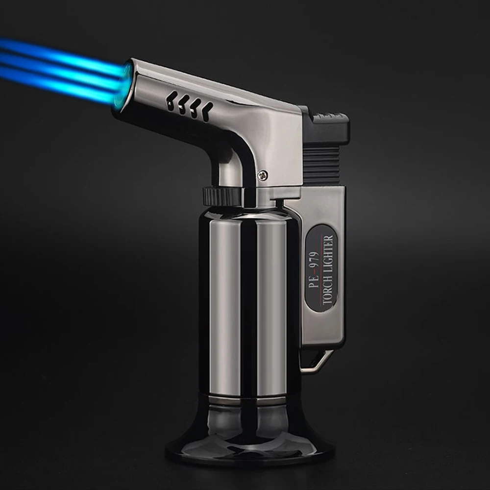 

Cigaratte Lighter BBQ Butane Gas Torch Windproof Adjustable Flame Lighters for Kitchen Outdoor Camping Dropshipping