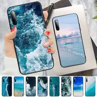 Blue Sea Black Silicone Cell Phone Cover For Samsung J4 J6 J5 J7 2016 Note 5 8 9 10 Lite Plus 20 Ultra Case