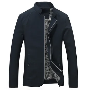 

Hot Jackets Men Slim Fit Trench Casual Coats Spring Autumn Windbreaker Male Outerwear 5XL Baseball Uniform Mens Brand Clothing