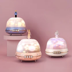 Projecteur de ciel étoilé, veilleuse, poupée romantique, lampe de bureau bluetooth 