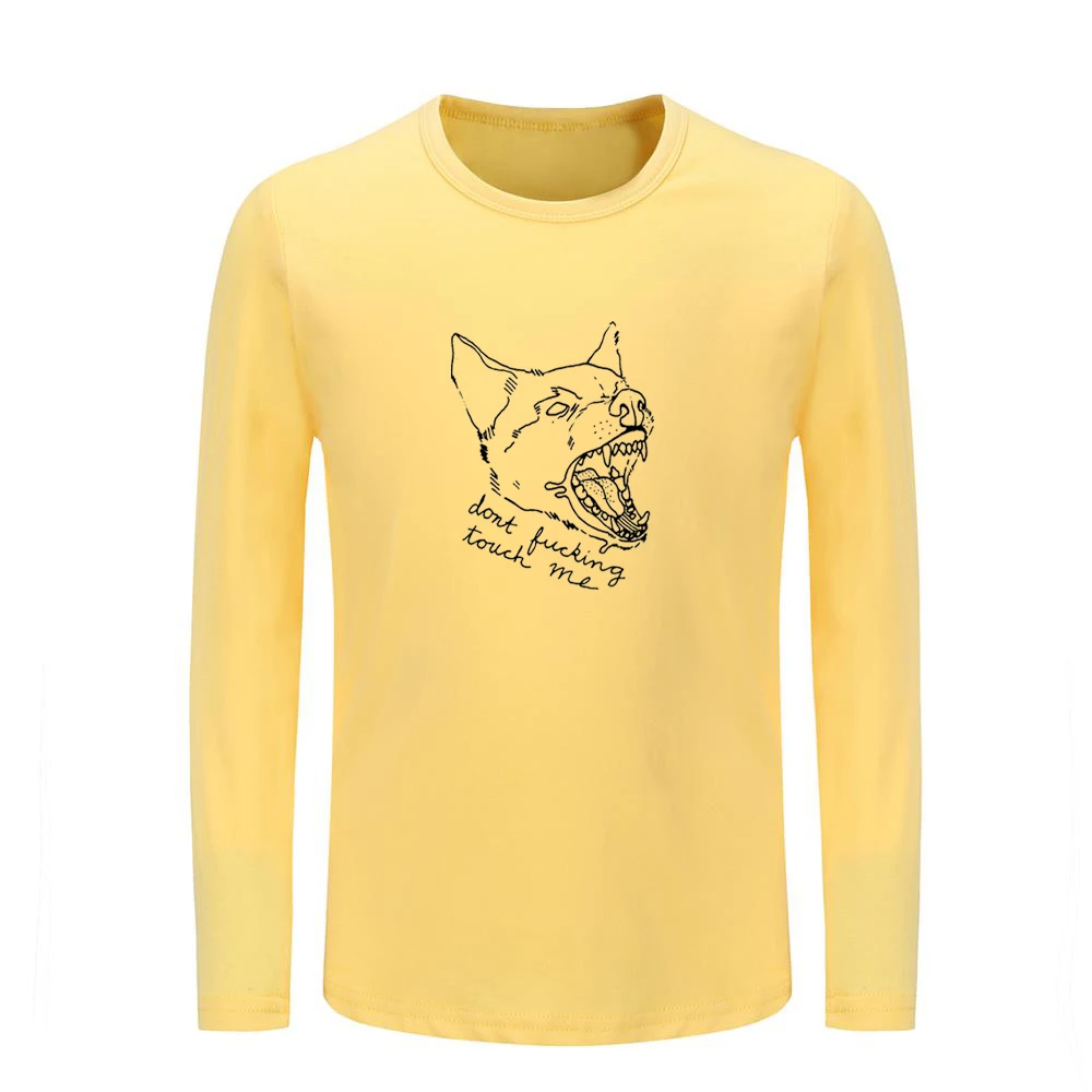 Милые детские футболки с рисунком Pokemon Ponyta Don't Touch Me Prairie wolf Детские футболки с графическим принтом топы для мальчиков и девочек, рождественский подарок - Цвет: JeKY3123C