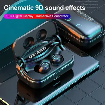 

G08 Bluetooth 5.1 Earphone Touch Control Wireless Headphons HiFi IPX7 Waterproof Earbuds Headset with LED Display Charging Box