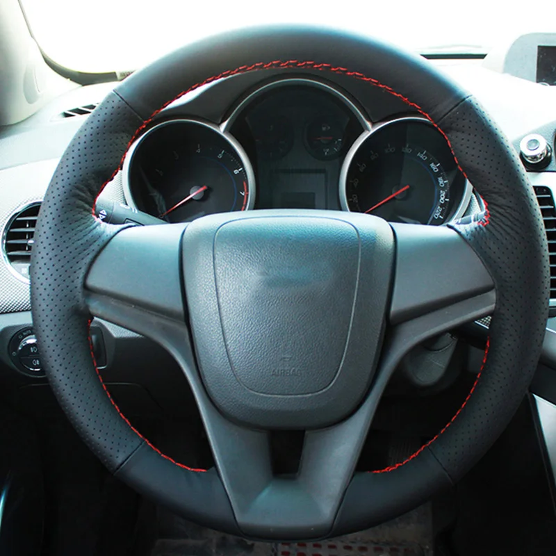 Автомобильные аксессуары Sew из натуральной кожи чехол на руль для Chevrolet крутой хэтчбек седан 2009