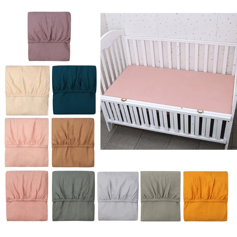 Drap-housse de lit en coton pour bébé