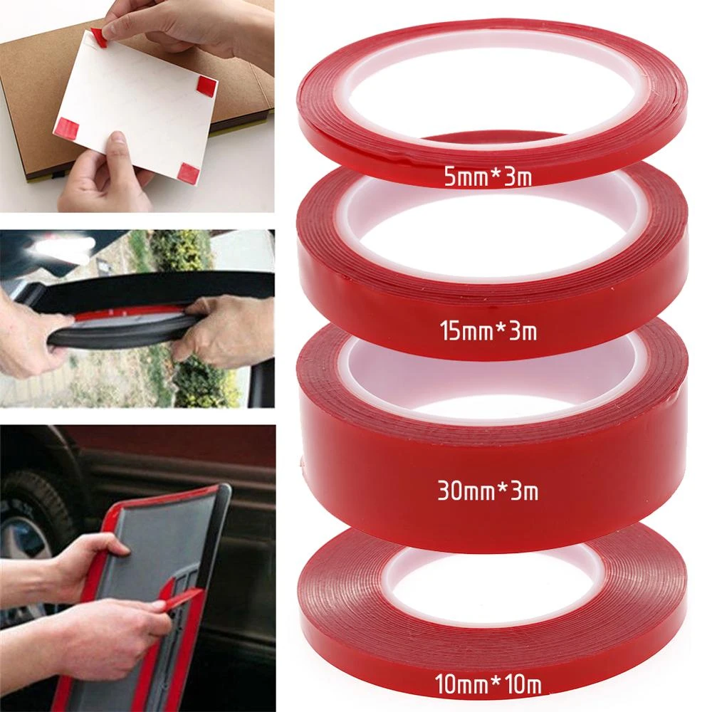 Multi Purpose 6mm 3m Transparent Double Sided Tape Household Wall Hangings Adhesive Glue Tapes Car Sticker Auto Adhesive Tape Tape Aliexpress