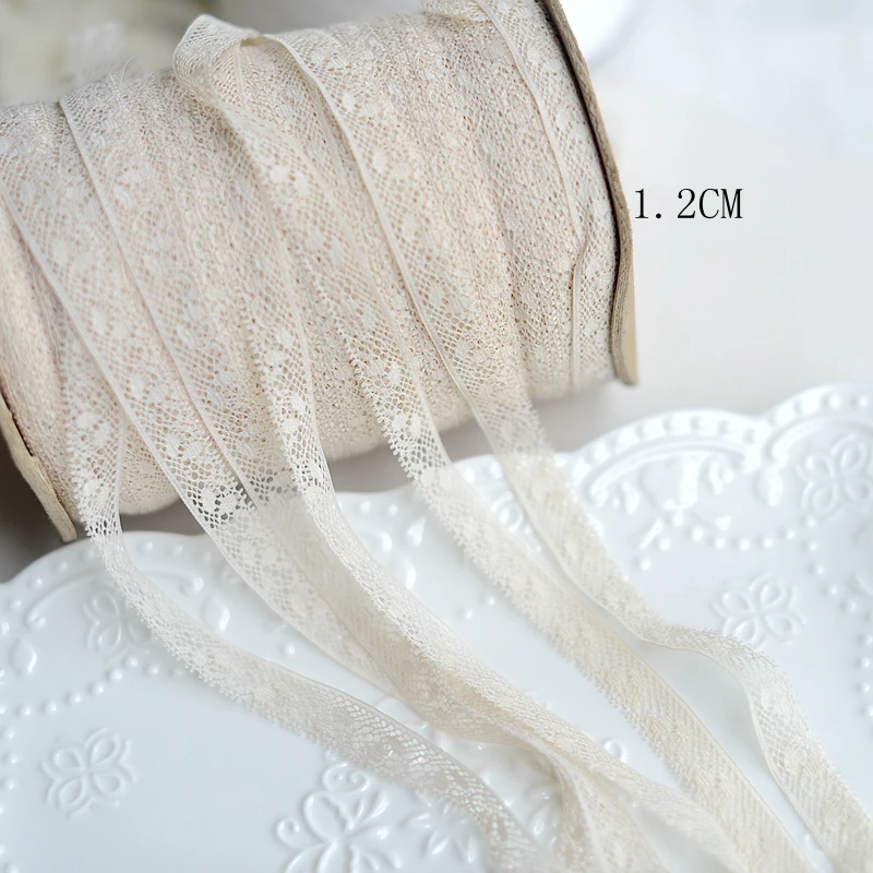 Цена 15 м/лот 12 мм белый/бежевый/черный/розовый маленький полиэстер кружево отделка diy украшения одежды для шляпы/Куклы/книги X456