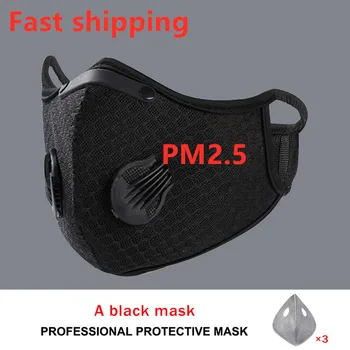 

2020 anti dust training mask cycling masks with filter half face carbon mountain bike sport road cycling masks face cover