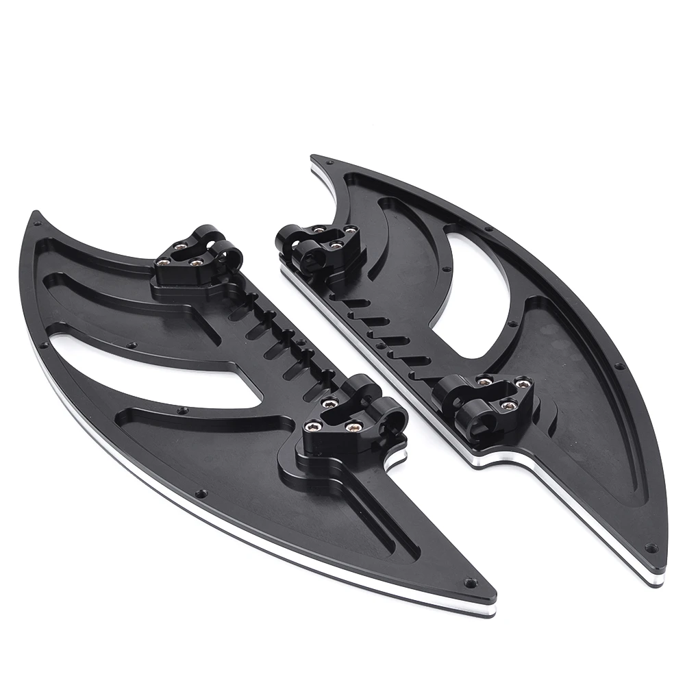 JAER Мотоцикл CNC Томагавк драйвер растянутые половицы валик для ног для Harley Touring Softail FL 86-15 Dyna FLD