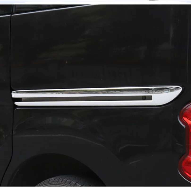 Для Nissan NV200 Evalia 2010 2 шт. Автомобильная Боковая дверь направляющая крышка отделка АБС Хром Стайлинг покрытие автомобиля-Стайлинг Аксессуары