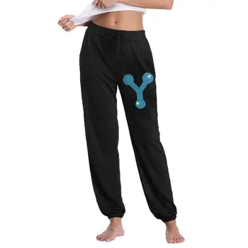 

NOISYDESIGNS Women Black Gray Sweatpants Causal Letter Blue Y Printed Pants Drawstring Trousers Track Pants Loose Sweatpants