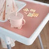 High Chair Custom Pure Color Placemat Feeding Solid Food Dining Plate Placemat Soft Silicone Table Mat Tableware Baby Stuff 4