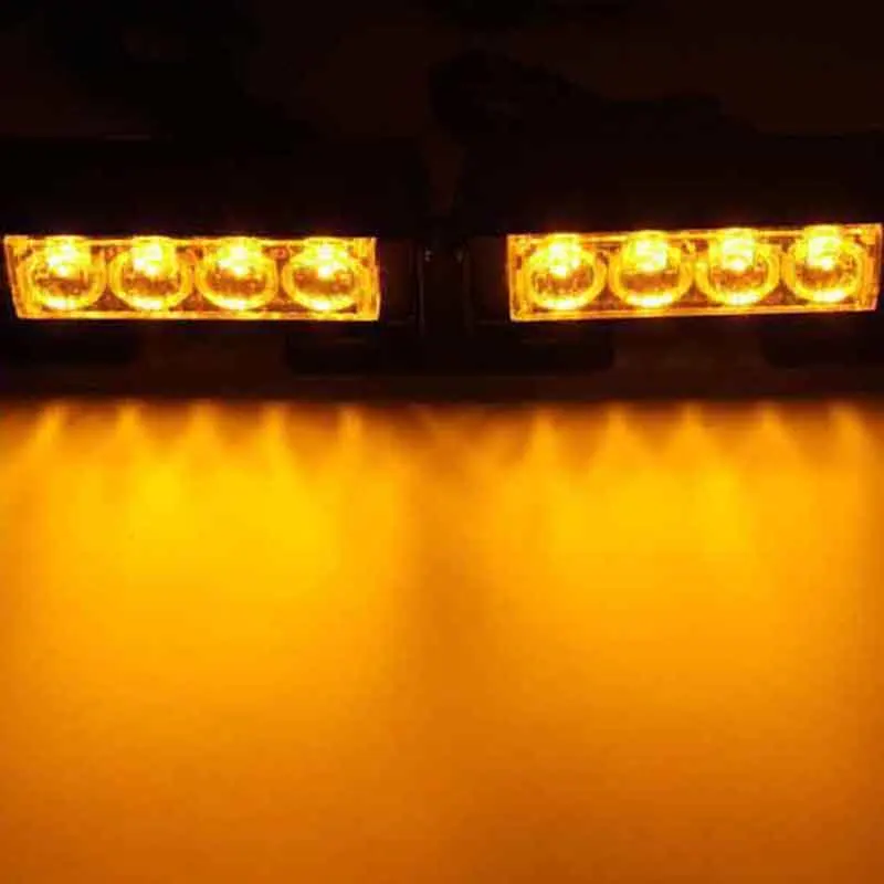 Автомобильный Предупреждение светильник Предупреждение Светильник Универсальный Предупреждение гриль светильник мигающий свет Truck 2 шт. 12V супер яркий