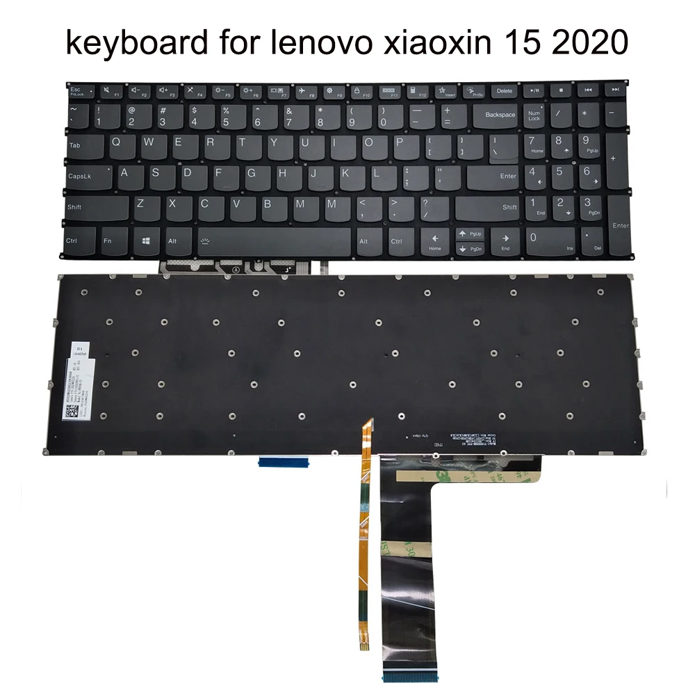 Teclado Retroiluminado para Lenovo Ideapad Teclados Ingleses Eua e Reino Unido Sn20w65236 515are 5-15iil05 15itl05 15are05 - Imagem 4