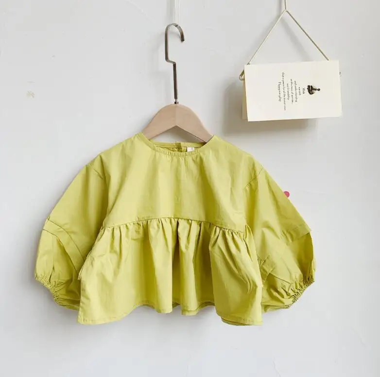 

2019 New Style Girls T-Shirt Full Sleeve Autumn Cotton Fashion Girls Top 1-6t PX599