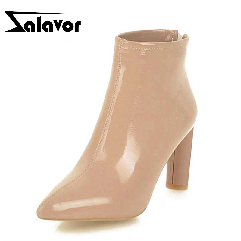 Женские ботинки на толстом каблуке размеры 32-40 | Обувь