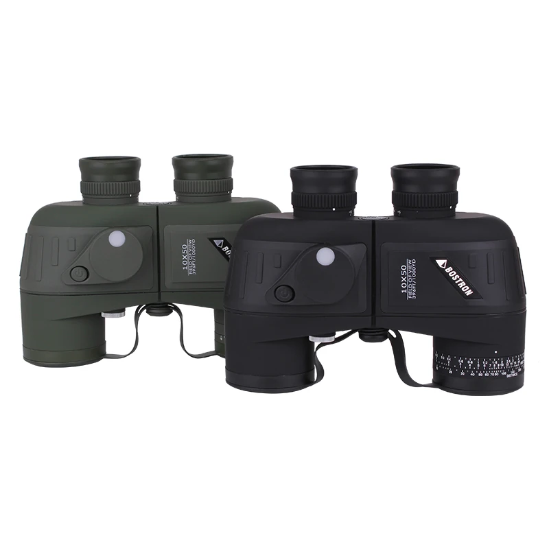 10X50 Porro Binoculars HD Military Marine Hunting Bird Watching Waterproof Telescope with Internal Rangefinder & Compass long range binoculars,binocular telescope