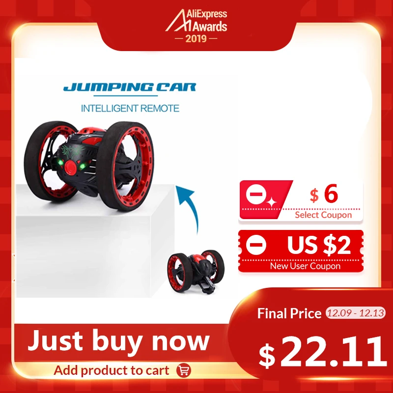 Ceny Mini samochody sprężysty samochód PEG SJ88 2.4GHz RC samochód z elastyczne koła obrót LED Light pilot samochód robot zabawki na prezenty