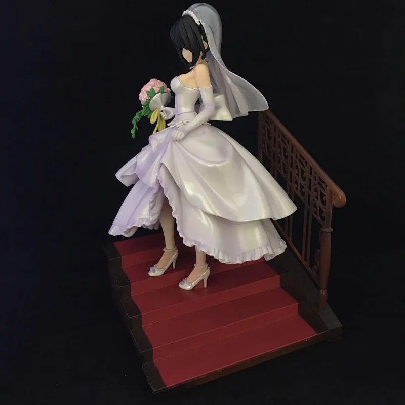 Anime Peripheral Pulchra Date Major Combat Kurumi Tokisaki Wedding Dress Bouquet Garage Kit Model