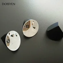 10 шт./лот, с серебряным покрытием, угловая призма, лазерный уровень, отражение луча, 25,4 мм, трехгранный светорефлектор, 5 дуг, secs, возвратный луч