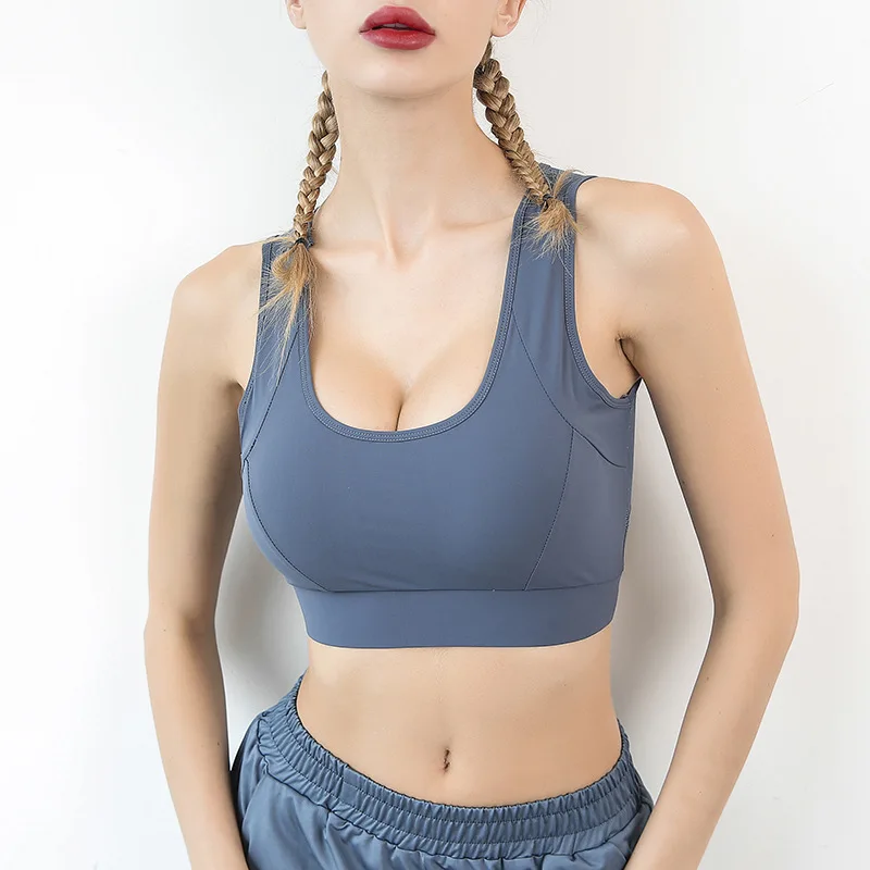 

PS Sexy Mesh Breathable Running Vest Women Gym Sport Tank Tops Fitness Crop Tops Push Up Brassiere sujetador deportivo mujer