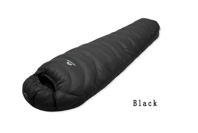 Black 2200g S LMR Высокое качество 2200 г/2500 г белый гусиный пух наполнение водонепроницаемый удобный дышащий теплый спальный мешок - Цвет: Black 2200g S