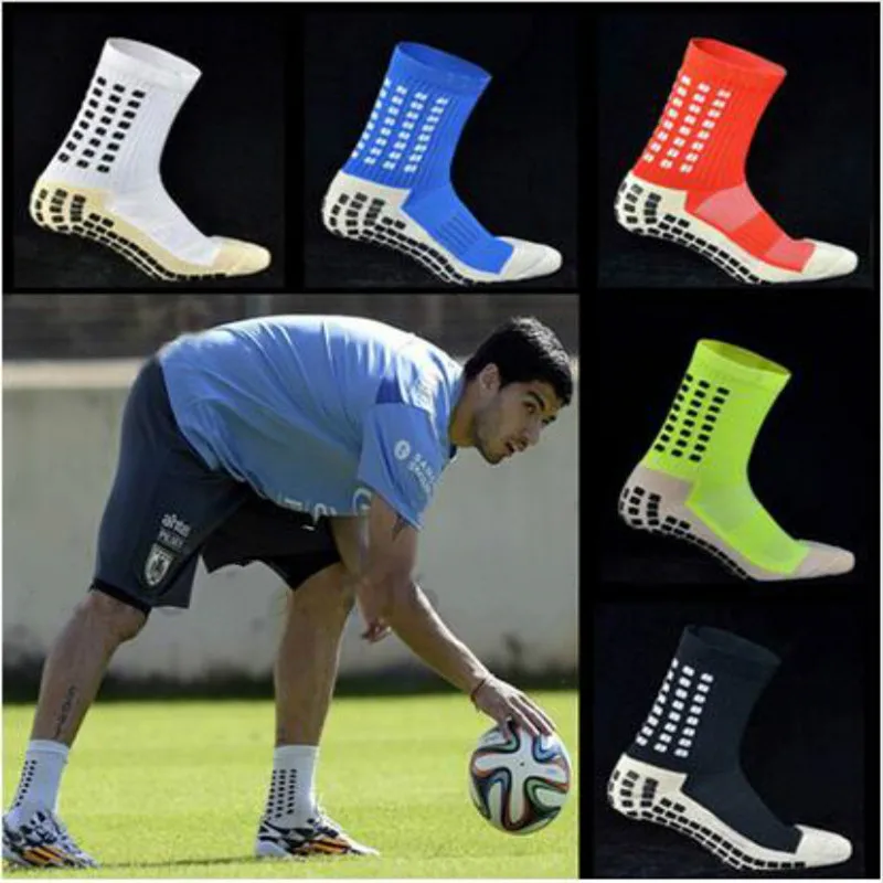 Los nuevos hombres Anti-Slip calcetines de fútbol de alta calidad suave transpirable engrosada deportes calcetines para correr y ciclismo senderismo las mujeres calcetines de fútbol