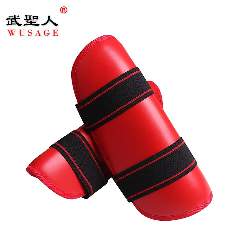 

Wusage Boxing Sanda Legguard Taekwondo One-piece Legguard Shoes Cover Surface Back Forces Training Boxing Protective Equipment