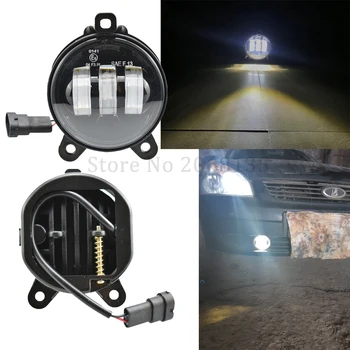 

2PCS Fog Lights 30W 6000K waterproof For Lada Priora LED Driving Fog Lamp