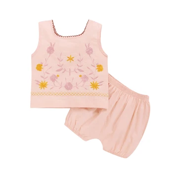

Pudcoco 0-3Years Infant Baby Girls Summer Clothes Sets Sleeveless Pink Floral Vest Tops+Shorts Girl Casual Outfits
