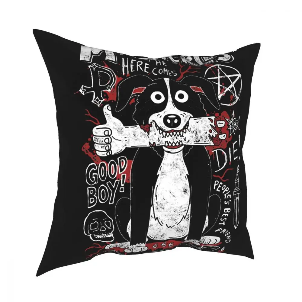 Mr. Gurken Platz Kissen Fall Polyester Kissen für Sofa Adultswim Böse Satan  Hund TV Casual Kissenbezug - AliExpress