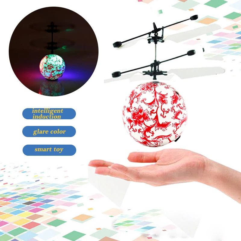 

Induction Aircraft LED Magic Children Helicopter Flying Ball Plastic Ball