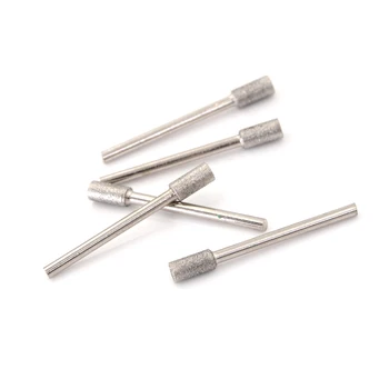 

5Pcs/set Cylindrical Diamond Glasses Jade Burr Bits Carving Polishing Rotary Tool 3/5/10/45mm