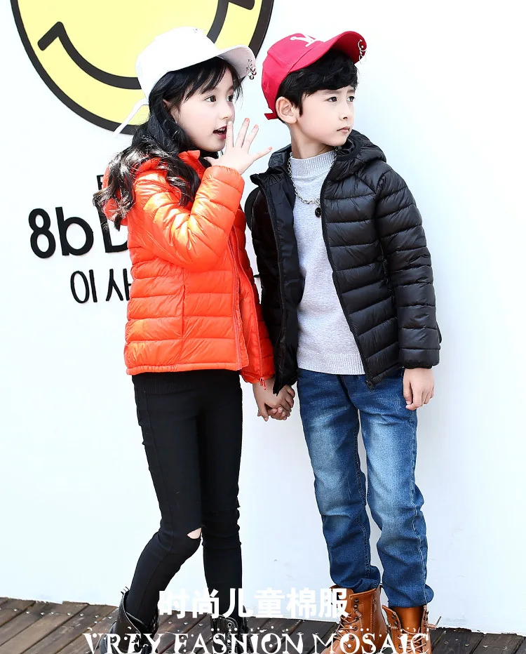 Children's Winter Jackets Boys Duck Down Jackets For Boys Warm Kids Girls Down Outerwear Coat Cotton-padded jacket