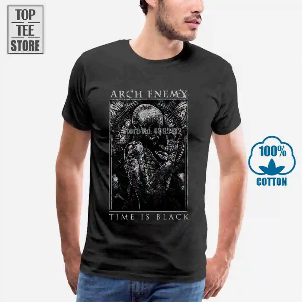 Черная футболка с изображением арки врага времени это черная S M L Xl Xxl официальная