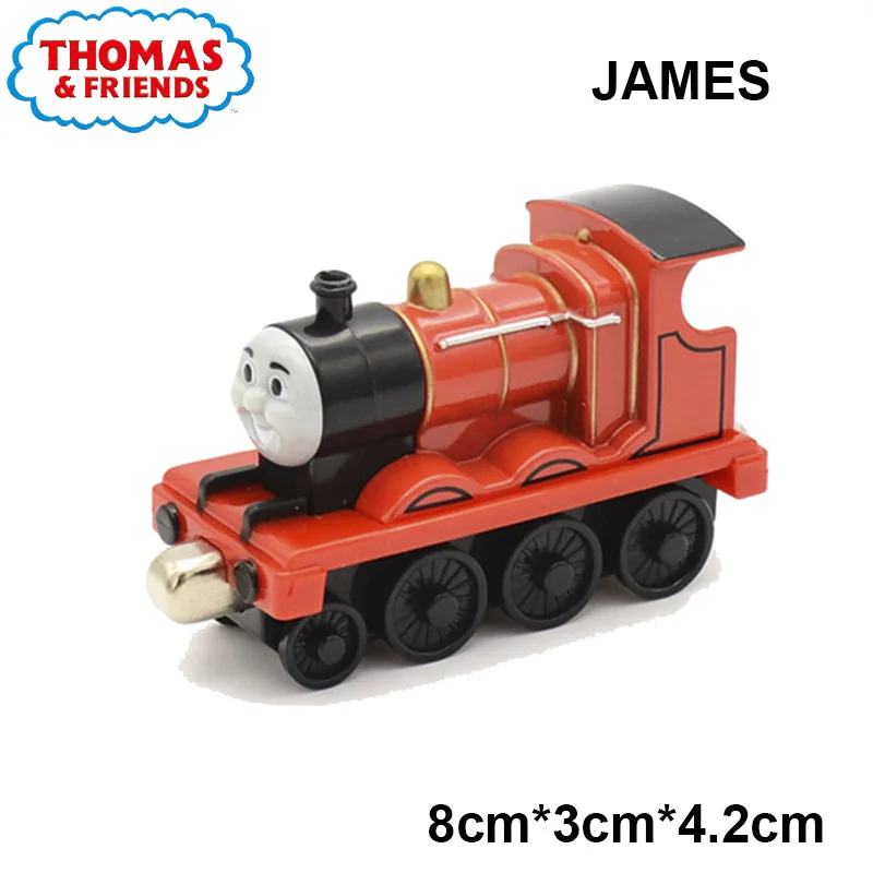 40 стилей 1:43 паровозик Томас и его друзья, игрушечный паровозик Томас из металлического сплава, литая под давлением Магнитная модель поезда, обучающая игрушка для детей, подарок - Цвет: james