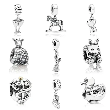 

KAKANY 100%S925 Sterling Silver American Statue of Liberty Classic Vintage Limited Edition New Pendant Beads Original Jewelry