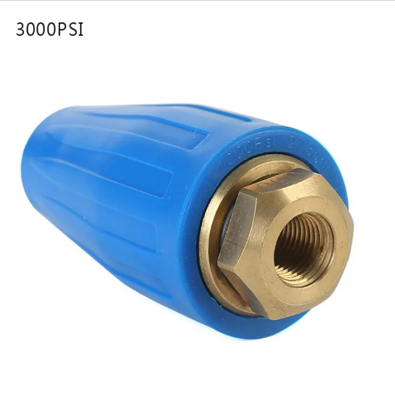 Blue 3000psi Вращающееся турбо-сопло керамическое ядро 360 градусов очиститель пистолет аксессуар быстрое подключение автомойка оборудование для мойки высокого давления - Цвет: Blue 3000psi